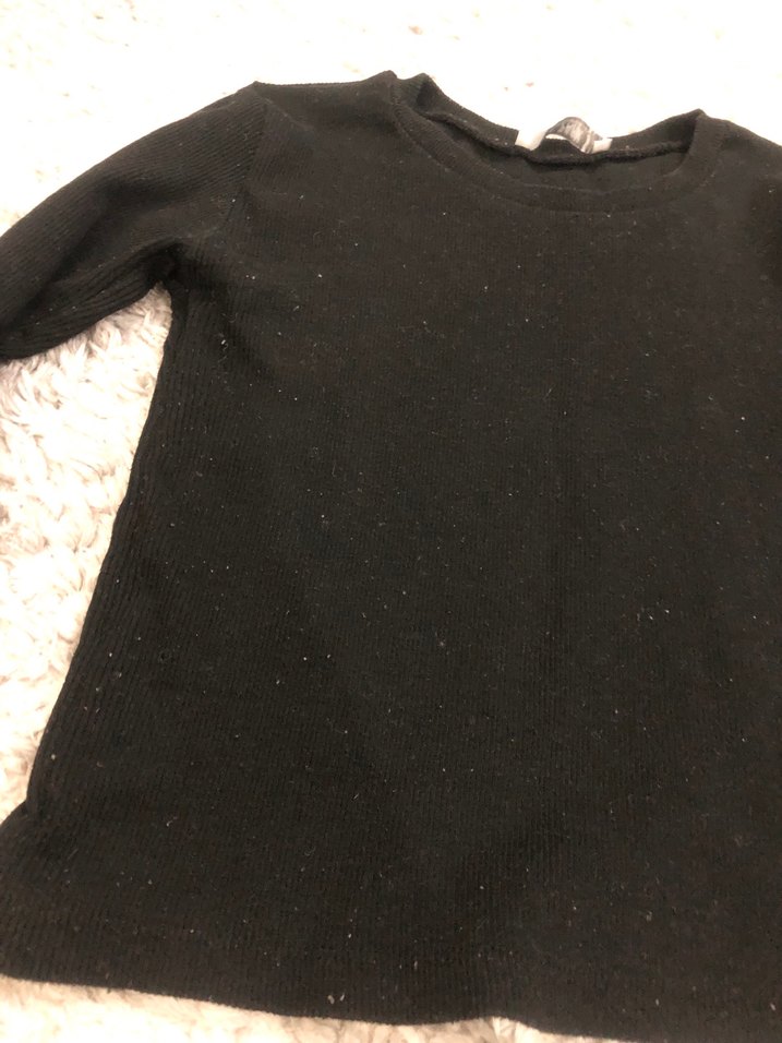 Siyah Kadın Uzun Kollu body - Görsel 2