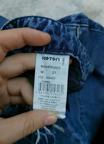 27 Beden Koton jean