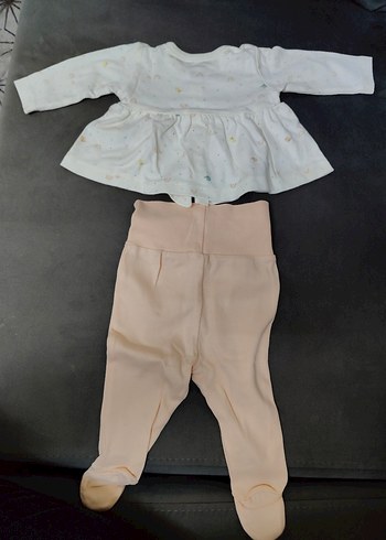 Bebek Kız Uzun Kollu Beyaz Takım - Görsel 2