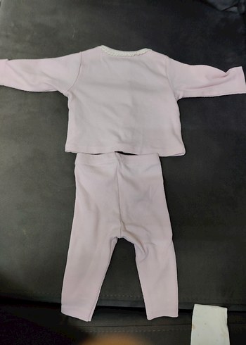 Düğmeli Bebek Kız Takımı, Uzun Kollu - Görsel 2