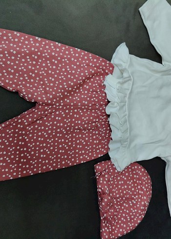 Kız Bebek Uzun Kollu Fırfırlı Takım - Görsel 3