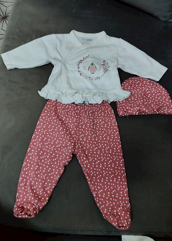 Kız Bebek Uzun Kollu Fırfırlı Takım - Görsel 2