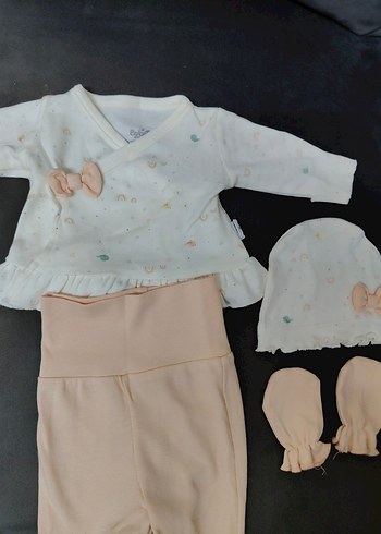 Bebek Kız Dantelli Uzun Kollu Takım - Görsel 3