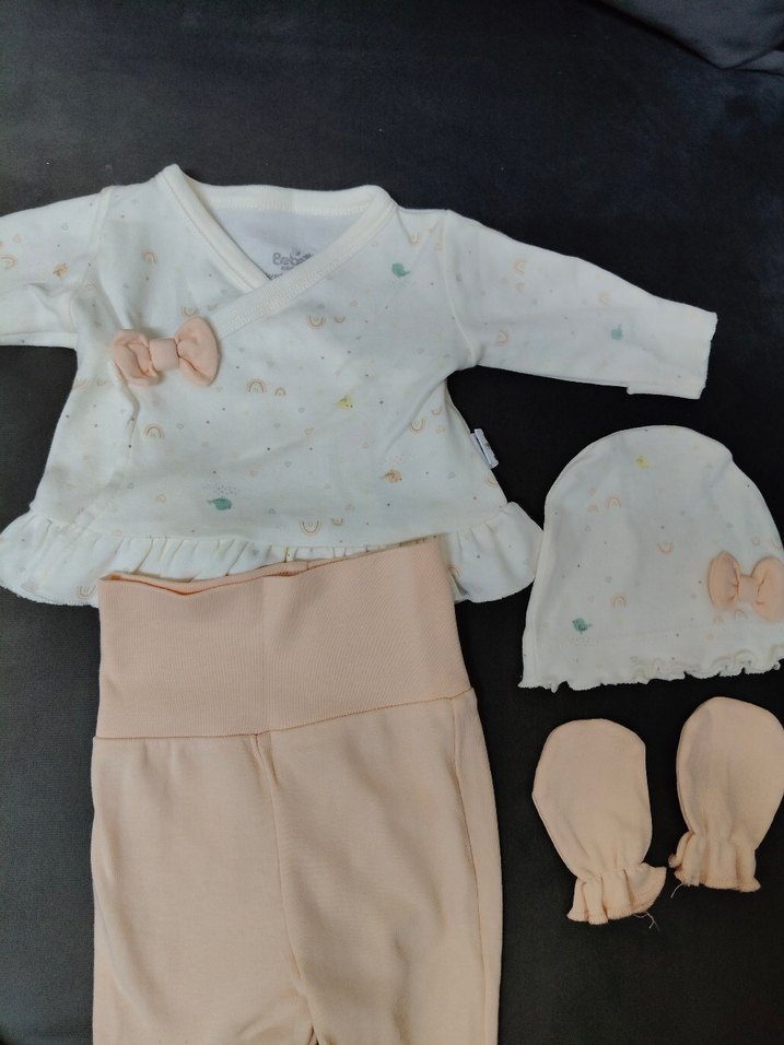 Bebek Kız Dantelli Uzun Kollu Takım - Görsel 3