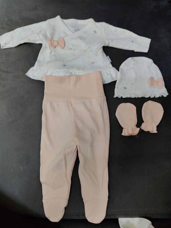 Bebek Kız Dantelli Uzun Kollu Takım - Görsel 2