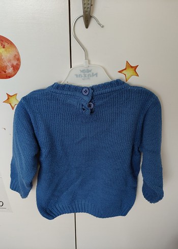 Erkek Çocuk Mavi Triko Kazak - Görsel 3