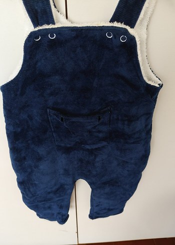 Erkek Çocuk Mavi Kolsuz Tulum - Görsel 2