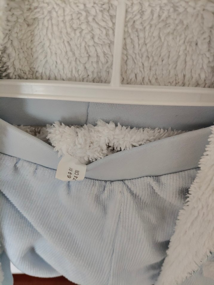 Mavi Kürklü Erkek Bebek Tulumu - Görsel 5