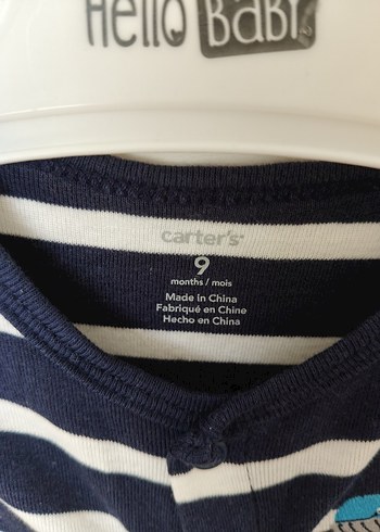 Erkek Çocuk Çizgili Kısa Kollu Pamuklu tulum - Görsel 2