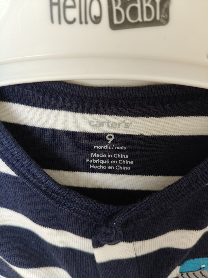 Erkek Çocuk Çizgili Kısa Kollu Pamuklu tulum - Görsel 2