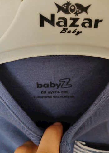 Mavi Uzun Kollu Bebek Tulum - Görsel 3