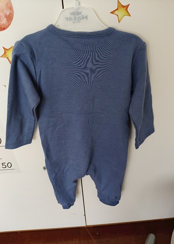 Mavi Uzun Kollu Bebek Tulum - Görsel 2