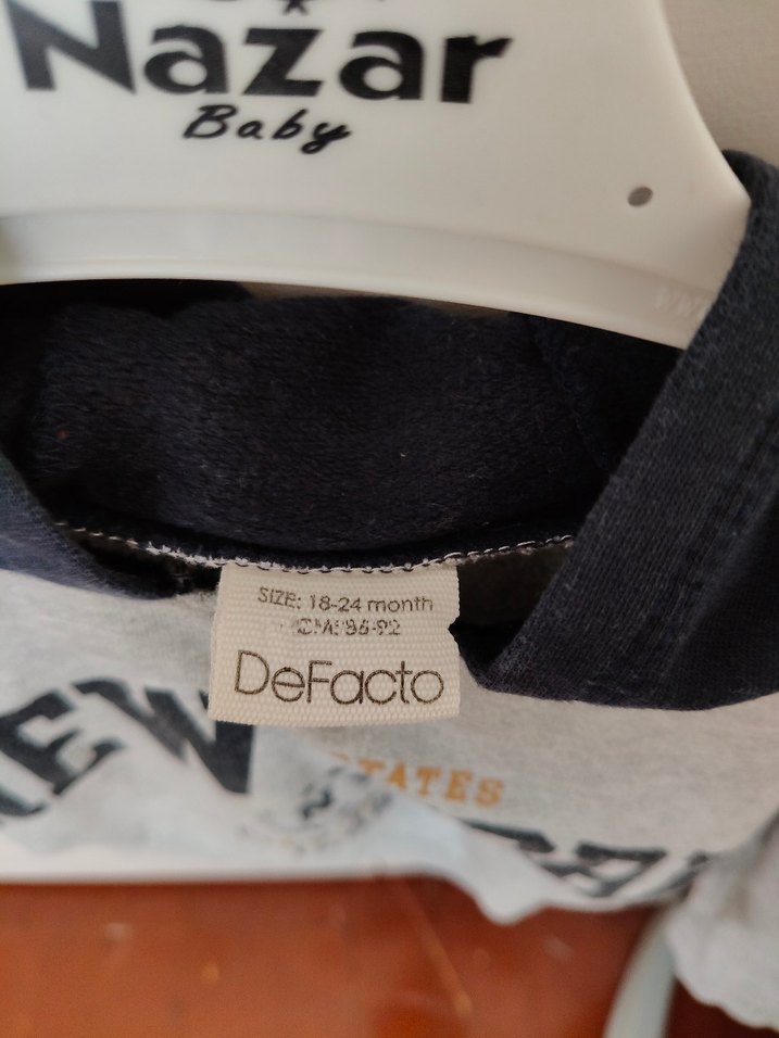 Gri Erkek Çocuk Uzun Kollu Sweatshirt - Görsel 3