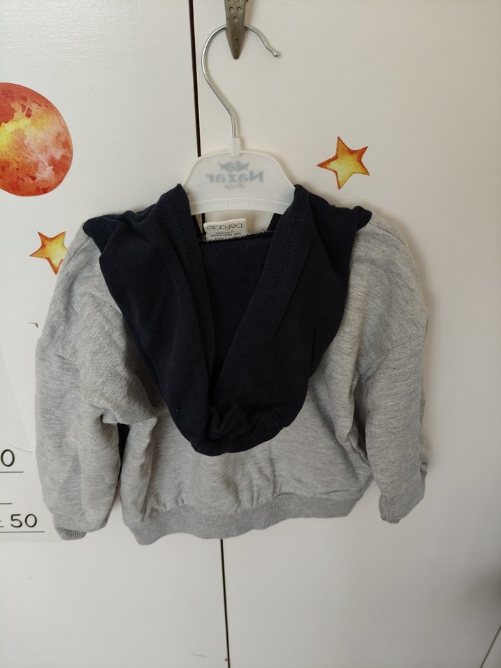 Gri Erkek Çocuk Uzun Kollu Sweatshirt - Görsel 2