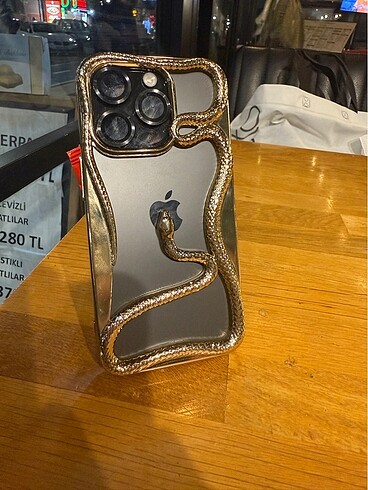 xs Beden altın Renk 14 -15 pro iphone uyumlu telefon kılıfı