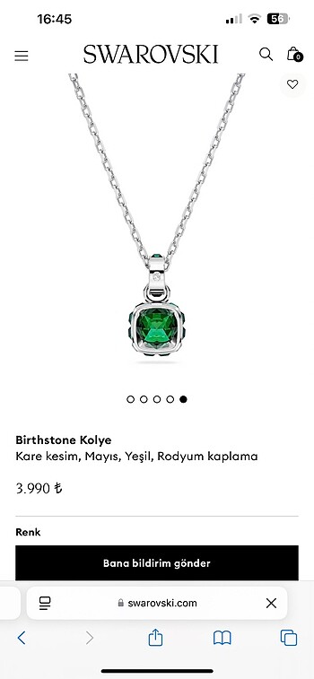 Swarovski kolye