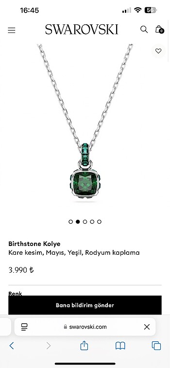 swarovski Swarovski kolye