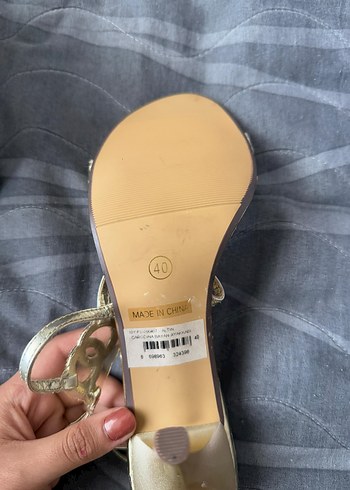 Altın Renkli parlak taşlı - Görsel 3