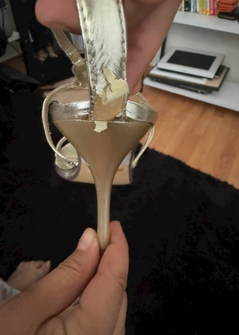 Altın Renkli parlak taşlı - Görsel 4