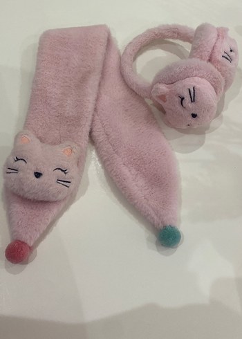 Peluş atkı ve kulaklık - Görsel 4