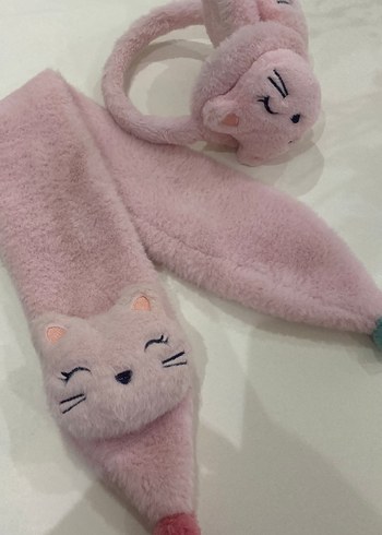 Peluş atkı ve kulaklık - Görsel 2