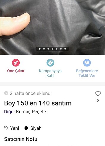 İki parça deri ve kadife