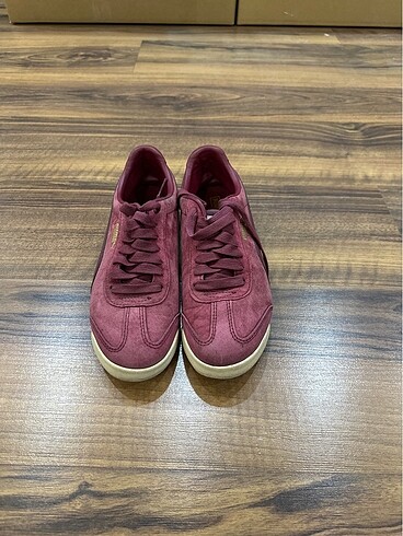 38,5 Beden Puma bordo nubuk sneakers 38,5 numara