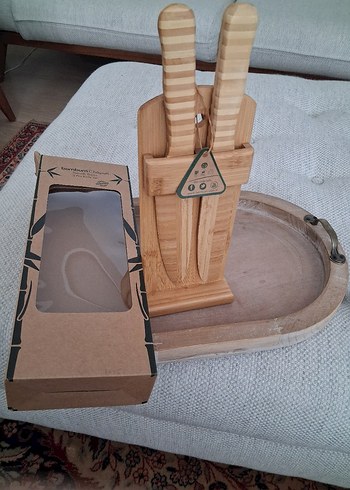 Bambum Chapati 3 Parça Standlı Ahşap Fırça Seti - Görsel 4