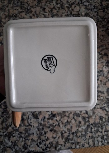 Beyaz Seramik Kapaklı Ahşap Baharat Kabı - Görsel 3