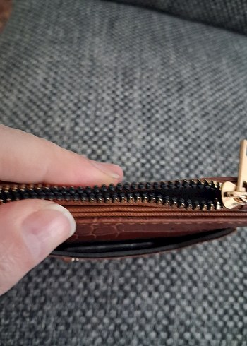 TonnyBlack Kahverengi Yılan Derisi Desenli Kadın Cüzdan - Görsel 8