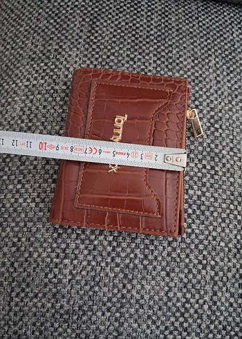 TonnyBlack Kahverengi Yılan Derisi Desenli Kadın Cüzdan - Görsel 5