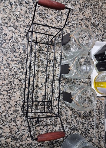 Cam Kavanozlu Mutfak Kaşığı ve Araç Tutucu Karaca - Görsel 4