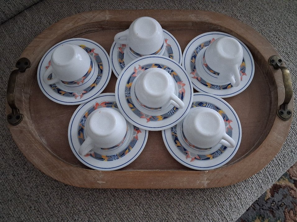 Beyaz Seramik 6'lı Fincan Takımı Harmony marka - Görsel 2