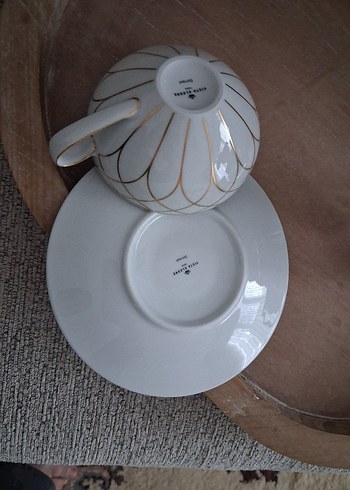 Beyaz ve Altın Detaylı İnce Porselen Fincan PAŞABAHÇE - Görsel 4