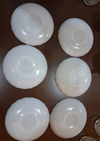 Pastel Çiçek Desenli Beyaz Porselen Fincan 6lı takım vintage - Görsel 4