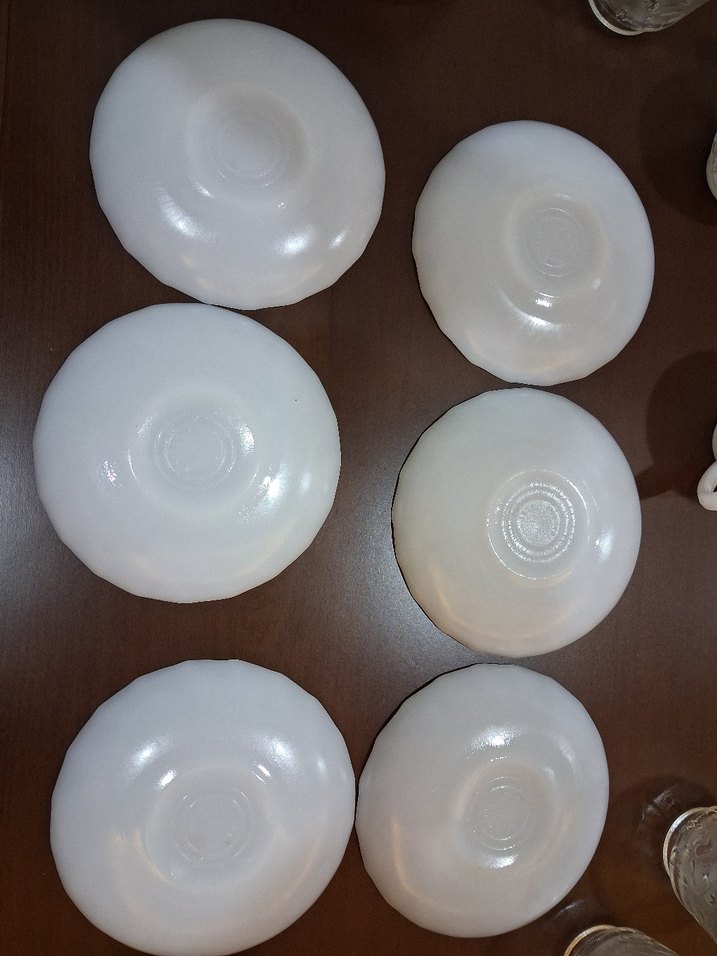 Pastel Çiçek Desenli Beyaz Porselen Fincan 6lı takım vintage - Görsel 4