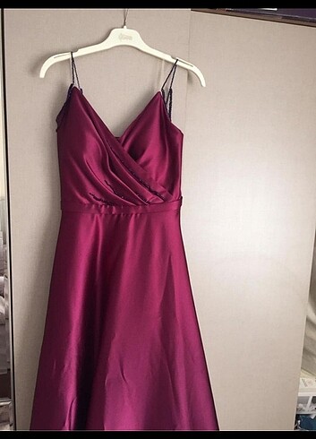 34 Beden bordo Renk Abiye