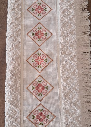 Sarra marka kaneviçe el işi elyüz havlusu - Görsel 3