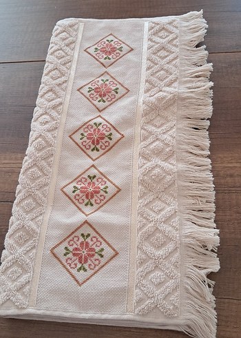 Sarra marka kaneviçe el işi elyüz havlusu - Görsel 5