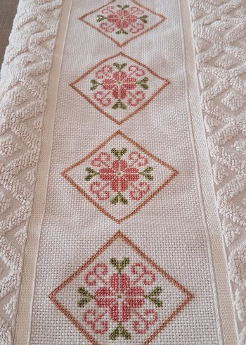 Sarra marka kaneviçe el işi elyüz havlusu - Görsel 4