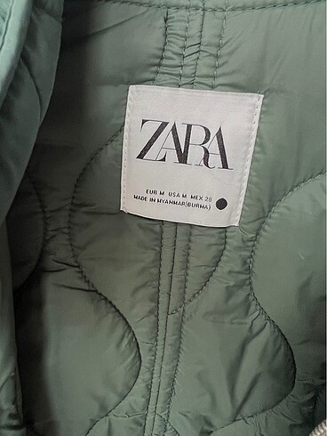 m Beden Zara kapitone mont özel seri