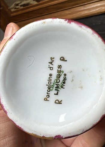  Beden limoged Parlak Pembe Dekoratif Vazo