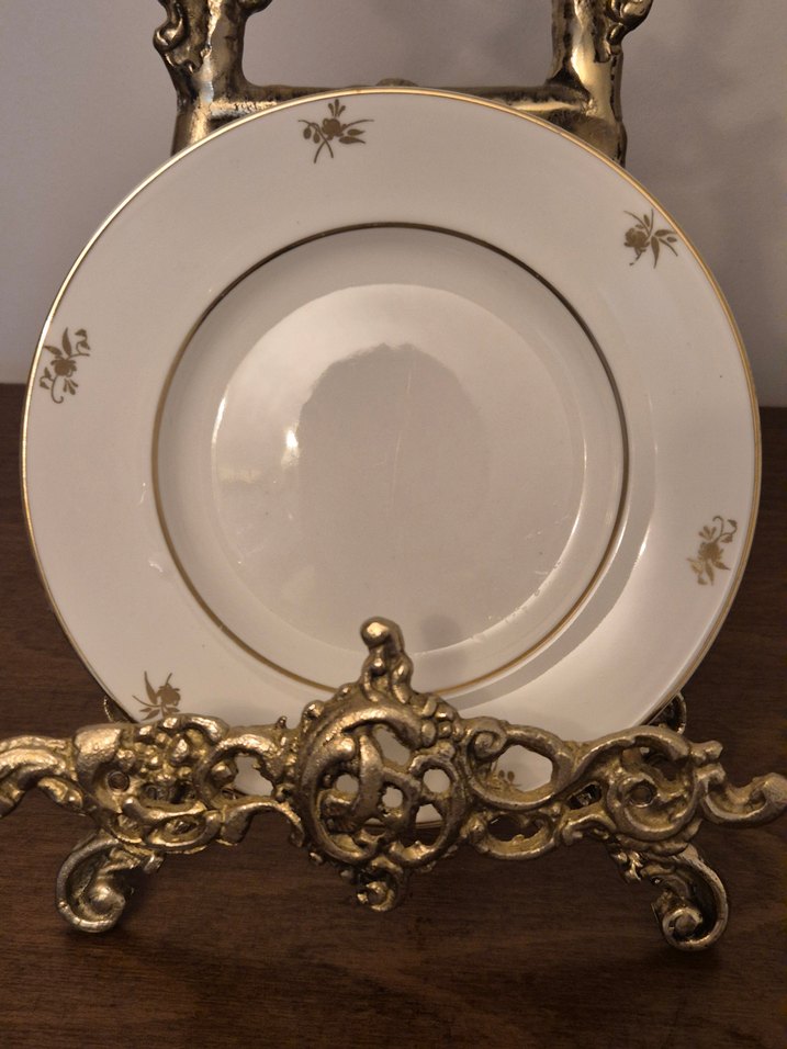 Altın İşlemeli Klasik Tabak - Görsel 2