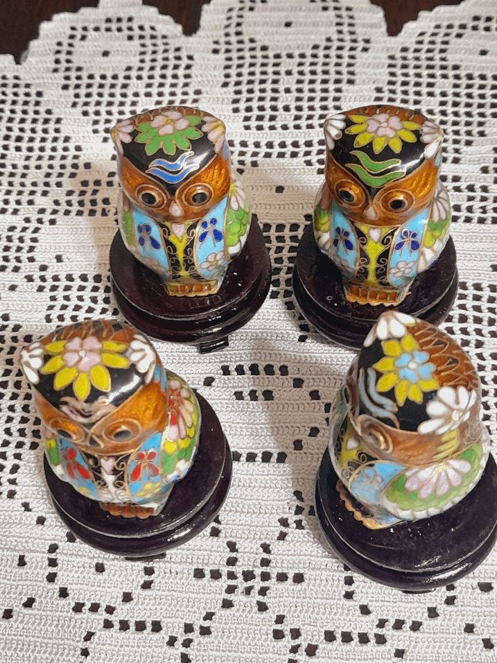 Renkli Baykuş Figürin Seti - Görsel 3