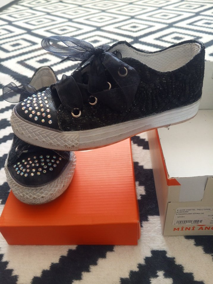 çocuk bağcıklı ayakkabı - Görsel 2