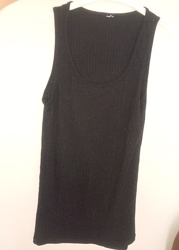 Siyah Yüksek Yakalı Kolsuz Hamile Üstü - Görsel 4