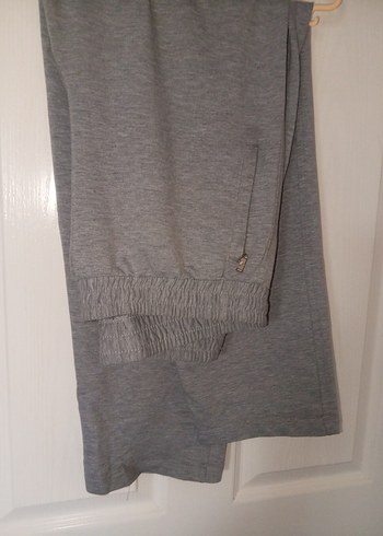 Erkek Gri Rahat Kesim Eşofman Altı - Görsel 3