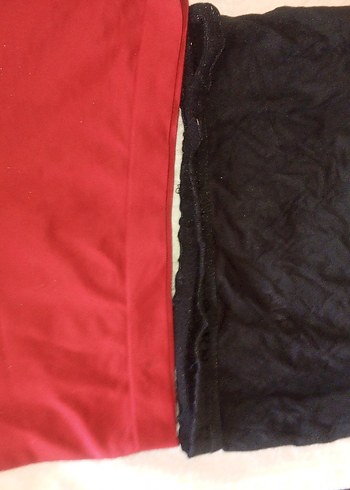 Kırmızı Mini Saten Şort - Görsel 3