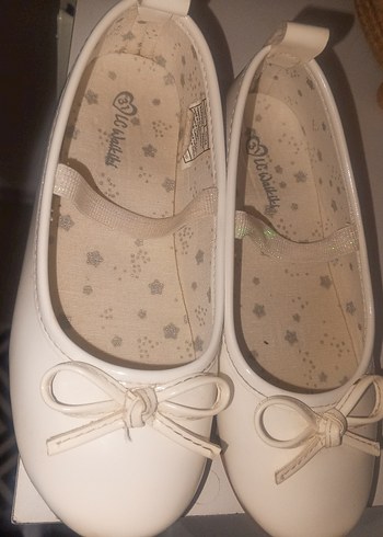 Kız Çocuk Beyaz Fiyonklu Babet Ayakkabı - Görsel 6