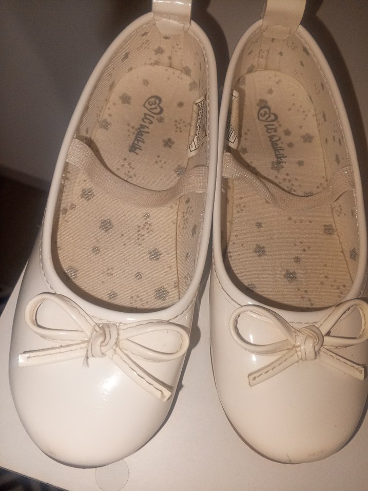 Kız Çocuk Beyaz Fiyonklu Babet Ayakkabı - Görsel 2